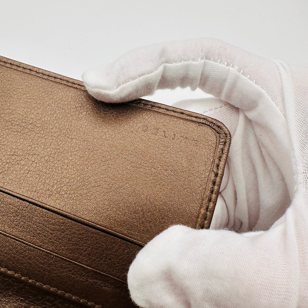 Celine Leather Embossed Monogram Wallet - Picture 12 of 13